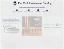 Tablet Screenshot of coolrestaurantcatalog.com